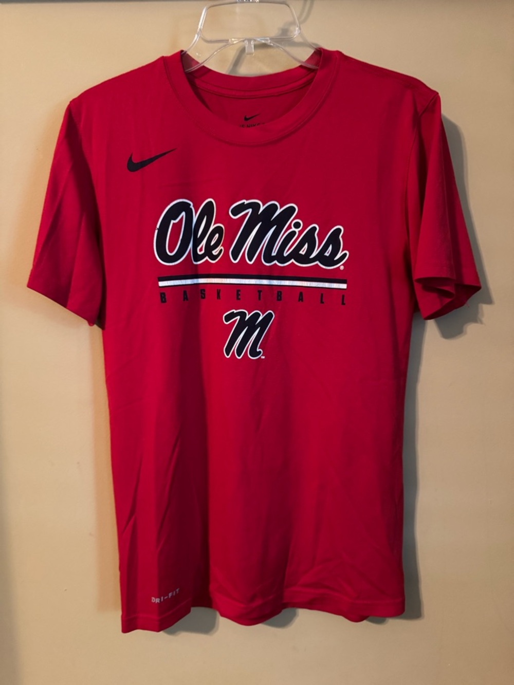 Nike Dri-Fit Ole Miss Basketball Men’s Tshirt Size Small